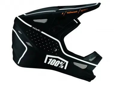 100 Percent "Status BMX/Downhill" Fullface Helmet - Dreamflow Black