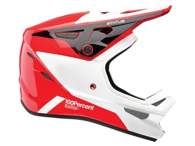 100 Percent "Status BMX/Downhill" Fullface Helm - Hellfire Red/White