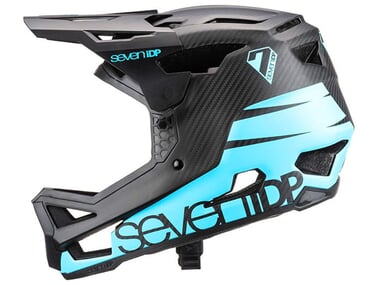 7 Protection "Project 23 Carbon" Fullface Helm - Blue/Black