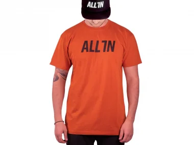 ALL IN "Logo" T-Shirt - Rust