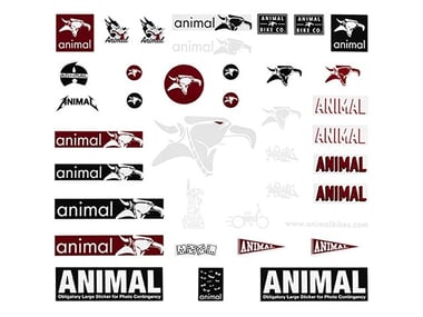 Animal Bikes Stickerset