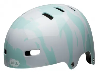 Bell "Span" BMX Helmet - Gloss Ravine White/Blue