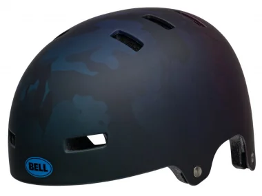 Bell "Span" BMX Helmet - Matte Black/Blue Camo
