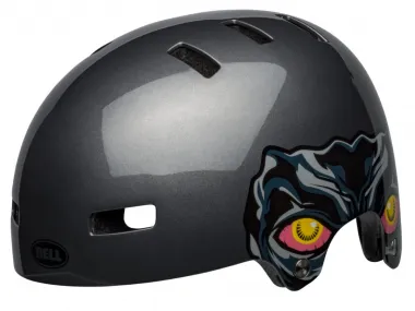 Bell "Span" BMX Helm - Nightwalker Gloss Gun Metal