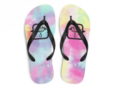 Bella X kunstform "Tears Dip Dye" Flip Flops