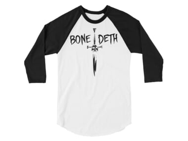 Bone Deth "Dagger Raglan" 3/4 Longsleeve - Black/White
