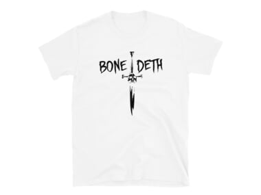 Bone Deth "Dagger" T-Shirt - White