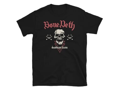 Bone Deth "Team Vintage" T-Shirt - Black/Red