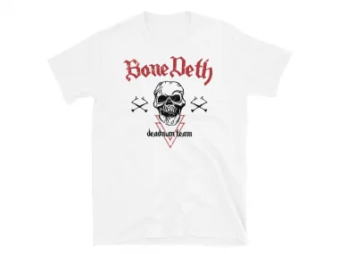 Bone Deth "Team Vintage" T-Shirt - White/Red