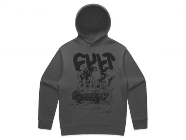 Cult "Burn It Down" Hooded Pullover - Black