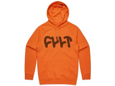 Cult "Thick Logo" Hooded Pullover - Orange