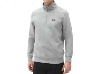 Dickies "Oakport Quarter Zip" Pullover - Heather Grey