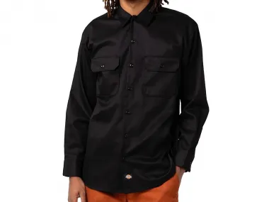 Dickies "Work Recycled Longsleeve" Hemd - Black