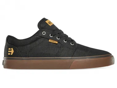 Etnies "Barge LS" Shoes - Black/Gum/Silver