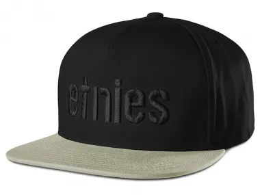 Etnies "Corp Snapback" Kappe - Black/Black/Gum