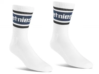 Etnies "Crew" Socks - White/Navy