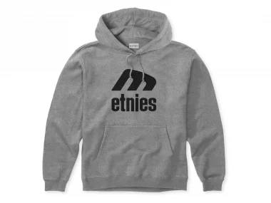 Etnies "Icon E" Hooded Pullover - Grey/Black