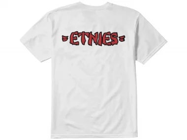 Etnies "Rebel E Tee" T-Shirt - White/Red
