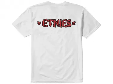Etnies "Rebel E Tee" T-Shirt - White/Red
