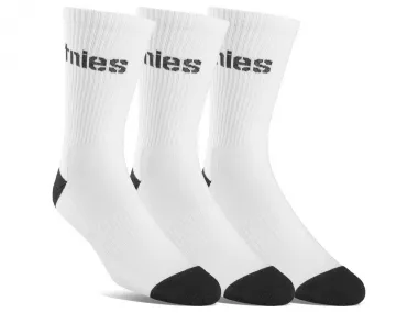 Etnies "Stencil Icon 3-Pack" Socks - White