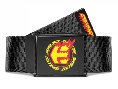 Etnies X Santa Cruz "Flame" Belt - Black