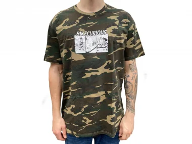 Fast and Loose "Bikecurious" T-Shirt - Camo