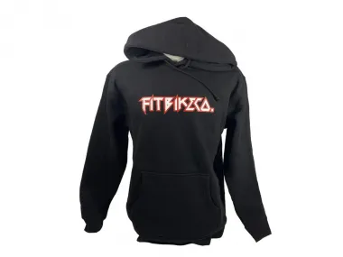 Fit Bike Co. "Heavy Metal" Hooded Pullover - Black