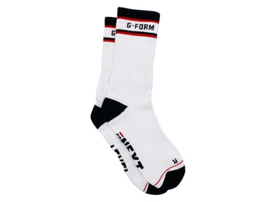 G-Form "Mid Calf" Socks - White/Black/Red