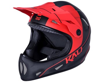 Kali Protectives "Alpine Carbon Pulse" Fullface Helm - Matt Black/Red