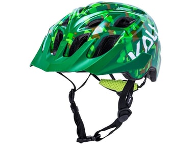 Kali Protectives "Chakra Youth" MTB Helmet - Pixel Gloss Green