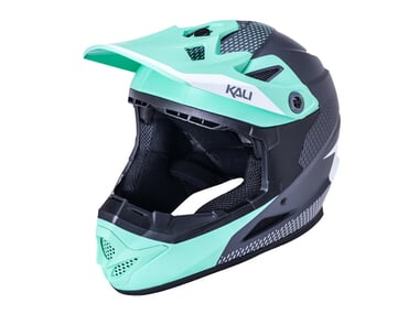 Kali Protectives "Zoka Youth" Fullface Helm - Dash-Matte Seafoam/Grey