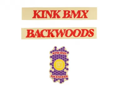 Kink Bikes "Backwoods" Decal Stickerset - Multicolor
