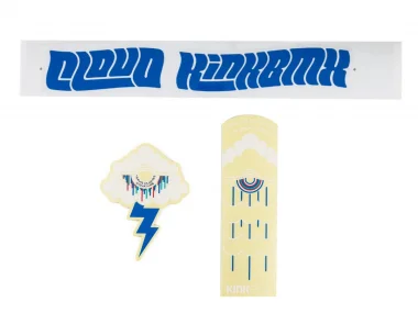 Kink Bikes "Cloud"  Decal Stickerset - Blue