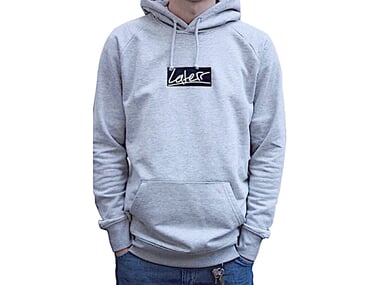 Laterr Threads "Script" Hooded Pullover - Grey