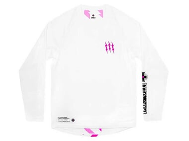 Muc-Off "Long Sleeve Riders" Jersey - White/Pink