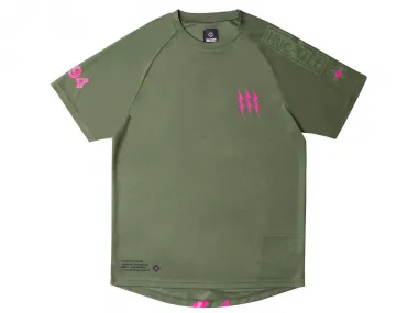 Muc-Off Short Sleeve Riders Jersey - Green/Pink