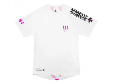 Muc-Off "Short Sleeve Riders" Trikot - Weiß/Pink