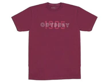 Odyssey BMX "Overlap" T-Shirt - Burgundy