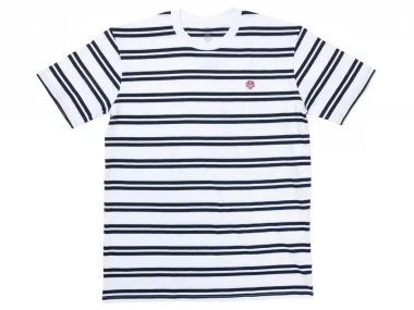 Odyssey BMX "Stitched Monogram" T-Shirt - Navy/White
