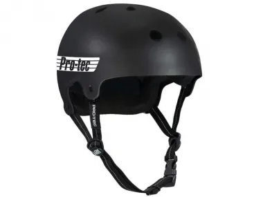 ProTec "Old School Low Pro" BMX Helm - Matte Black (Certified)