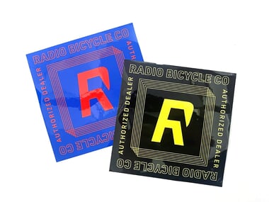 Radio Bikes "Authorized Dealer" Stickerset