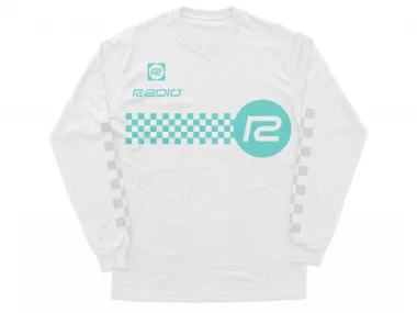 Radio Bikes "Checker" Longsleeve - White