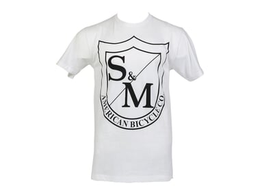S&M Bikes "Big Shield" T-Shirt - White/Black