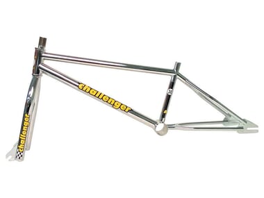 S&M Bikes "Challenger" BMX Frame + Fork Set - Chrome (1 Inch)