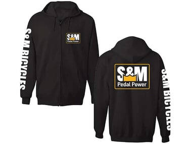 S&M Bikes "Pedal Power" Hooded Zipper - Black