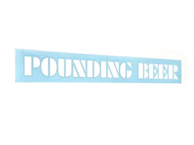 S&M Bikes "Pounding Beer" Sticker