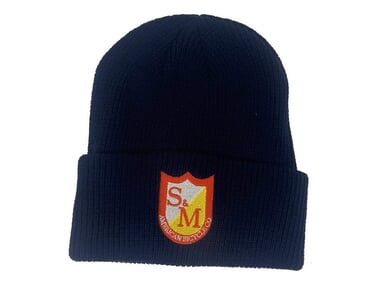 S&M Bikes "Ribbed Cuffed" Beanie Mütze - Blue