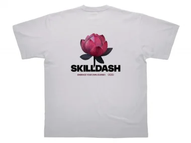 Skilldash "Thrive Lotus" T-Shirt - White