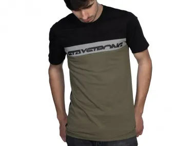 Stay Strong "Cut Off" T-Shirt - Army Green