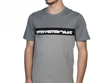 Stay Strong "Cut Off" T-Shirt - Grey